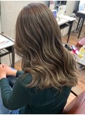 オリーブベージュ/大人ハイライト/20代30代40代