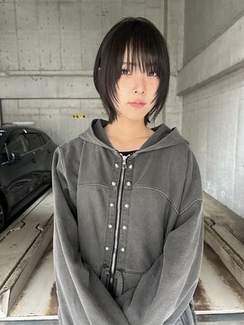 サンド 大阪梅田(sand) 似合わせカット韓国ボブくびレイヤーメルティカラー大阪