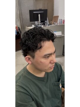 山野愛子美容室 銀座店 極道パーマ/黒髪/刈り上げ