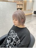 ショートウルフ×ミルクティグレージュ