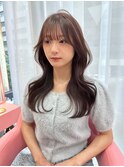 くびれヘア/顔まわりカット/前髪あり/韓国ヘア/レイヤーカット