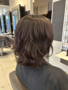 ミューズ おゆみ野店(HAIR & NAIL MUSE) パーマ風コテ巻きボブ