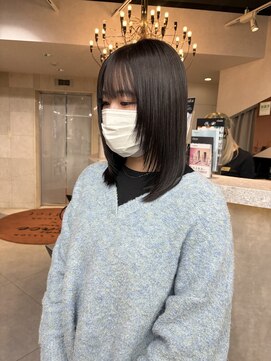 ソワンドブレスセルン 心斎橋(soin de brace cerne) 顔周りレイヤー/レイヤーカット/ハッシュカット/心斎橋/難波