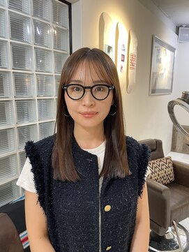 シースルーバング ぷつっとカット レイヤーカット 艶髪 恵比寿