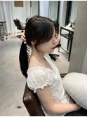 梅田/クラゲヘアー/オリーブグレー/小顔/ココアベージュ
