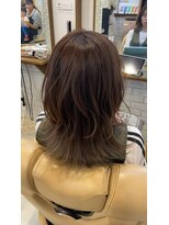 ミルク(MILK)&nbsp;切りっぱなし×くびれミディ×ショコラベージュ×髪質改善