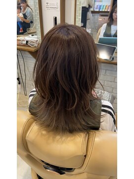 ミルク(MILK) 切りっぱなし×くびれミディ×ショコラベージュ×髪質改善