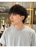 波巻き×シャドウパーマ