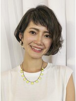 ヘアスタジオルース(HAIR STUDIO LUZ)&nbsp;40代50代60代の大人ボブ/白髪ボカシハイライト/堀江/北堀江