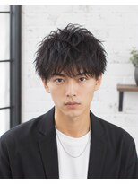 MEN's Baguz MEN'Sカット/ MEN'Sパーマ/ MEN'Sカラー 黒髪マッシュ無造作ウェーブ束感メンズパーマ