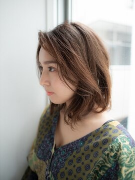 フラミューム 関内店(flammeum) 前髪無し×ミディアムボブ【関内　馬車道】