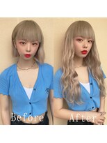 あるじゃんすー さいたま店&nbsp;ミルクティーベージュ#シールエクステ#小顔ヘア#エクステ#大宮