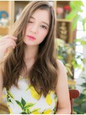 ★クリアカラーx無造作パーマくせ毛風小顔ロング20代30代40代★7
