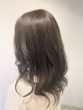 ヘア カンパニー トワ 千葉店(TOWA) ダークオリーブグレージュかきあげスタイル！