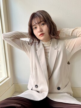 フォルテ(Forte) 大人可愛い/ふんわりボブ/グレージュ