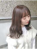 透明感カラー◯ミルクティーベージュ/天神大名髪質改善
