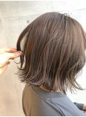 ダブルカラーミルクティーベージュカラーケアブリーチハイトーン