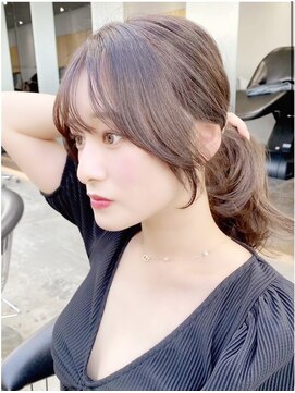 ラルムバイシー 新宿(LARME by Sea) 韓国ヘア/レイヤーセミディ/姫カット/ワンカール/シアーカラー