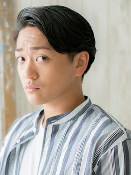 モッズヘアメン 札幌月寒店(mod's hair men) 七三オールバック黒髪モテセミウェットスタイルj札幌月寒