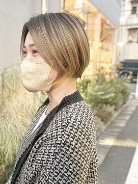 ブランロール 中目黒店(Blanl'or) 大人ガーリー/ダークアッシュ/似合わせカット/レイヤーカット