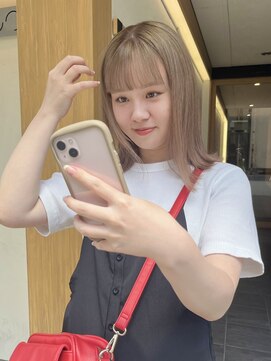 シィーム(cime) ホワイトベージュ ベージュカラー ダブルカラー