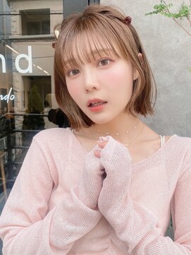 サンド 表参道(sand) 前下がりショートボブ大人可愛い表参道