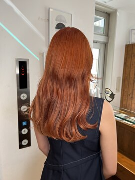 エクリ 麻布十番(equri) 韓国風オレンジカラー　20代30代