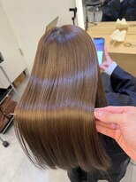 ジーナ 船橋(Zina)&nbsp;髪質改善＊ロングレイヤーグレーベージュ＊美髪【Zina船橋】