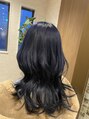 ミラートーク(MIRROR TALK)&nbsp;ブリーチありブルーカラー☆ロングレイヤーヘア