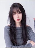 レイヤーカットくびれレイヤーハッシュカット韓国ヘア美髪矯正