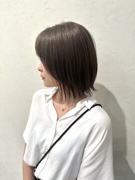 サロンドオクシー(Salon de OXY) シアーグレージュくびれボブ