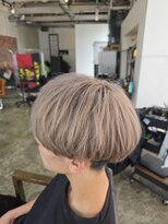 アノ(Ano.)&nbsp;ハイトーンカラーブリーチミルクティーベージュメンズミディアム