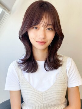 ソア 渋谷(soar) 【艶感★シースルーバング】韓国 髪型 大人可愛いウェーブ巻き髪