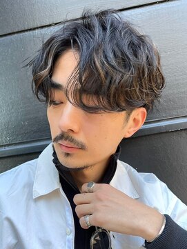 エリマバイフィフス 調布(elima by fifth) コンマヘアカルマパーマニュアンスパーマ刈り上げセンターパート