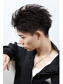 ショートフェザーアップバング