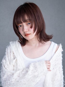 アルバム 池袋(ALBUM) 小顔秋色くすみベージュ透明感カラーピンクヘアー_F60144