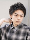 爽やかツーブロック【アンニュイアップバングショート】黒髪原宿