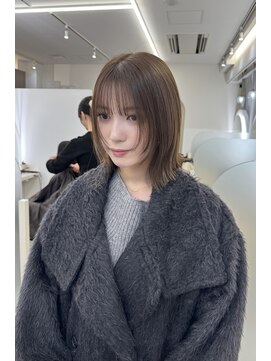 ネモネ バイ ミリー 梅田茶屋町(nemone by milly) 顔まわりレイヤー×ベージュカラー