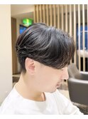 【Hale】ブルーブラックNo2554韓国マッシュスパイキーショート