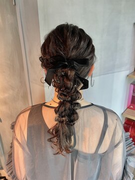 シャルムバイケンジ(Charm.by KENJE) 【ダブルポニーテール】/結婚式/二次会/同窓会/銀座/ヘアセット