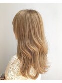 20代30代ダブルカラーブリーチ立体感グラデーション透明感