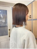 小顔タッセルボブ×似合わせカット[ボブ/縮毛矯正/丸型卵型】