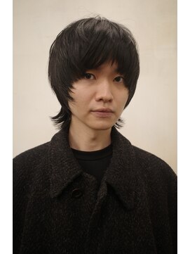 ブルートマト(BLUE TOMATO) メンズカットマッシュセンターパートウルフスパイキーショート