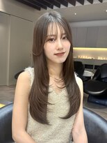 ロンド ロワール 門前仲町(Lond Loire)&nbsp;韓国レイヤーカット/くびれ巻き/前髪顔周り/セミディ[門前仲町]