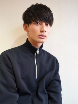 ニコ トウキョウ ヨコハマ(nico) センターパートニュアンスパーマメンズカット