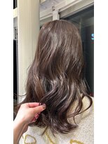 エアー 福岡(AIR)&nbsp;透明感モカブラウン×ゆるふわレイヤーミディ