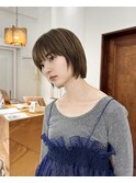 【王道シンプル×今っぽいムード】ナチュラルストレートボブ