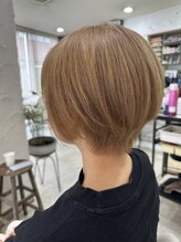 ヂルチヘアー(zilch hair) 透明感ベージュボブ