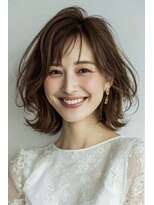 レリーボンズ 夙川(Rely Bonds)&nbsp;外ハネボブ×ショコラブラウンで愛され女子に【夙川/苦楽園】