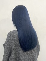 イル(iLu.) ブルーブラックブルーブラウンネイビー切りっぱなし